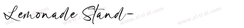 Lemonade Stand字体转换